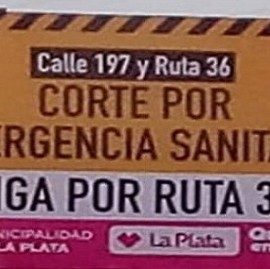 GPS para funcionarios de tránsito de La Plata: colocaron un cartel confuso en la localidad de Olmos