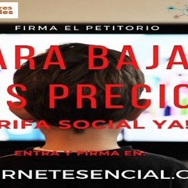Mediante un petitorio, impulsan la tarifa social para internet, telefonía celular y TV por cable