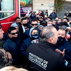 La Matanza: el asesinato de un colectivero generó la ira de sus compañeros y Berni les pidió calma