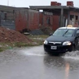 Algunas calles de Berisso se convirtieron en verdaderos ríos