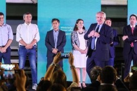 El presidente Fernández, en el lanzamiento del programa "Argentina Unida por Educación y Trabajo"