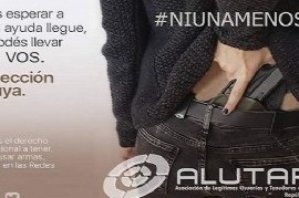 #NiUnaMenos: el controvertido mensaje de una asociación que impulsa la tenencia de armas