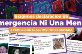 Un fin de semana, 4 femicidios: fuerte reclamo para que se declare la #EmergenciaNiUnaMenos