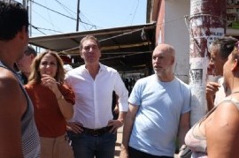 Rodríguez Larreta junto a Santilli en La Matanza, con más críticas por la situación de inseguridad