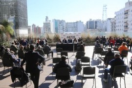 La Plata: desde la terraza de un lujoso hotel, se presentó oficialmente la lista local de "Juntos"