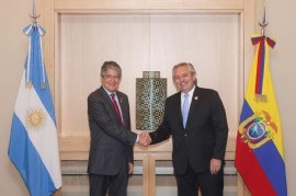 El Presidente, en Perú: junto a su par de Ecuador anheló una América Latina unida