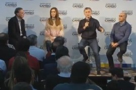 Macri, en La Plata, en el lanzamiento de campaña de Vidal: "Tienen que terminar las ideas suicidas"