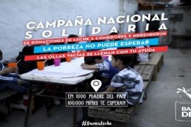 Barrios de Pie realiza en mil plazas del país la campaña nacional de donación de leche en polvo