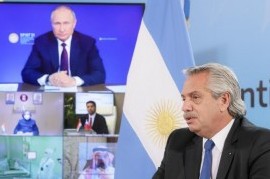 Fernández y Putin anunciaron el inicio de la producción de la vacuna Sputnik V en Argentina