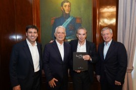 "Fortalecer el peronismo": Pichetto y Monzó estuvieron en La Plata y los recibió Alak