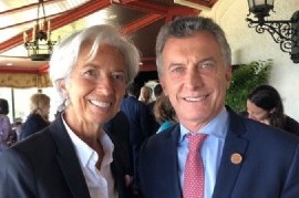 Mauricio Macri está feliz: ya obtuvo la foto con su nueva musa económica, Christine Lagarde