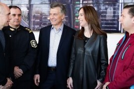 Macri, Vidal y Larreta se mostraron juntos en la recorrida por un centro de monitoreo de seguridad