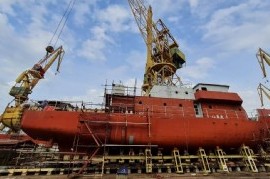 Astillero Río Santiago: avanza una obra simbólica destinada al uso de la Armada Argentina