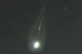 Antes de estrellarse, un meteorito provocó un fuerte estruendo