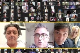 Javier Milei reunió a sus equipos en encuentro virtual de fin de año de cara a las elecciones 2023