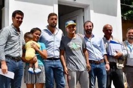 Hurlingham: Lucas Delfino recorrió obras junto al secretario de Vivienda de la Nación, Iván Kerr