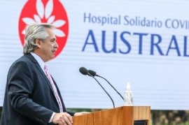 Pilar: el presidente Fernández encabezó la puesta en marcha del Hospital Solidario COVID-19 Austral