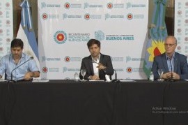 El gobernador bonaerense y dos de sus funcionarios dieron detalles de la "cuarentena administrada"