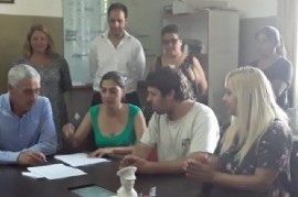 Berisso: se firmó el convenio en el marco del programa "Argentina Unida por Educación y Trabajo"