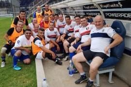 Policías de la Departamental La Plata disputaron la "Copa Camaradería" en la cancha de Gimnasia