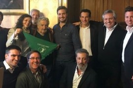 El Grupo Callao viajó a Uruguay para recibir el apoyo de "Pepe" Mujica a la legalización del aborto