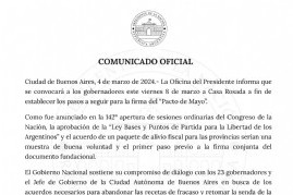 Al final, el Gobierno nacional invitará a todos los gobernadores para el viernes a Casa Rosada