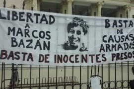 Marcharon a los tribunales de Casación de La Plata por la libertad de un detenido por femicidio