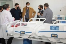 Navarro: el gobernador Kicillof recorrió el nuevo Hospital Respiratorio exclusivo para Coronavirus