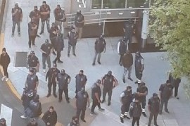 El gremio de vigiladores privados no tiene paz: duro enfrentamiento en la sede central