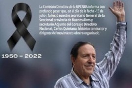 Falleció Carlos Quintana, histórico líder de UPCN: sus restos serán velados en el camping gremial