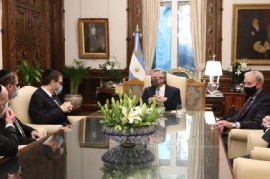 El presidente Fernández recibió a las máximas autoridades de la AMIA