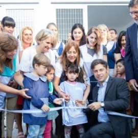 Desde un Jardín de Infantes de La Plata, el gobernador Axel Kicillof dio inicio al ciclo lectivo