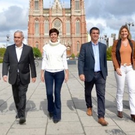 La Plata: el senador Allan presentó su "equipo del orden" para competir en la interna del PRO