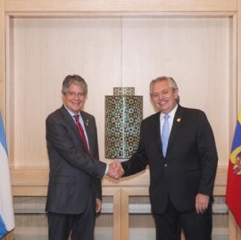 El Presidente, en Perú: junto a su par de Ecuador anheló una América Latina unida