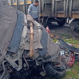 Accidente milagroso en Ensenada: no había ocupantes en el auto que fue arrollado por un tren
