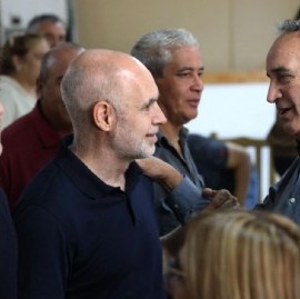 Aníbal Fernández habló de "sangre y muertos" si gana la oposición y Rodríguez Larreta habló de "paz"