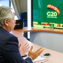 "De esta pandemia nadie se salva sólo", dijo el presidente Fernández en encuentro virtual con el G20
