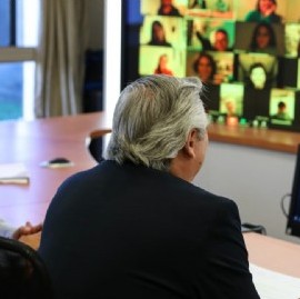 Alberto Fernández se reunió en forma virtual con legisladores del Frente de Todos de CABA