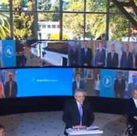 Preferencias de Alberto en la presentación de gobernadoras y gobernadores y homenaje a Mercedes Sosa