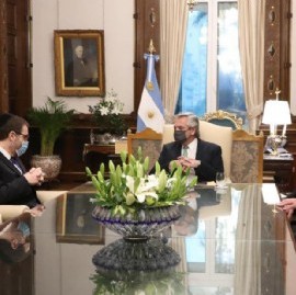 El presidente Fernández recibió a las máximas autoridades de la AMIA