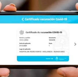 La credencial digital Mi Argentina será documento de vacunación que tendrá validez internacional